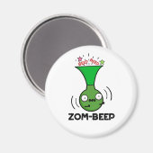 Zom-beep Funny Halloween Zombie Honker Pun Magneet (Voorkant / Achterkant)