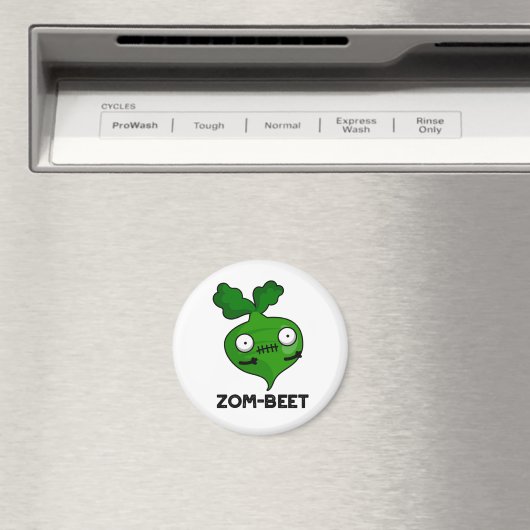Zom-beet Funny Halloween Zombie Beet Pun Magneet (Insitu (Vaatwasser))