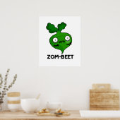 Zom-beet Funny Halloween Zombie Beet Pun Poster (Keuken)