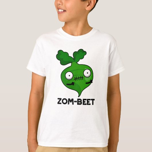 Zom-beet Funny Halloween Zombie Beet Pun T-shirt (Voorkant)