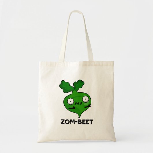 Zom-beet Funny Halloween Zombie Beet Pun Tote Bag (Voorkant)