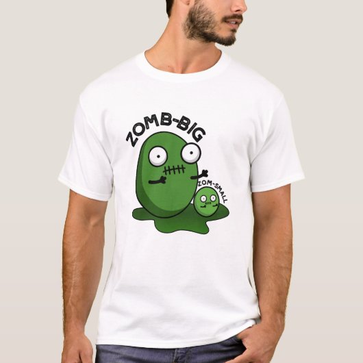 Zom-big Zom-small Funny Halloween Zombie Pun T-shirt (Voorkant)