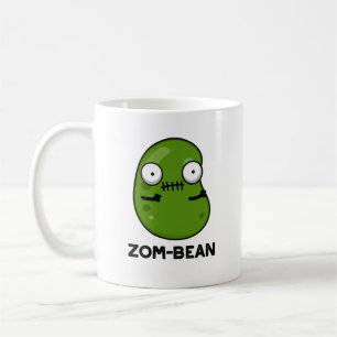 Zom-boon Funny Halloween Zombie Bean Pun Koffiemok
