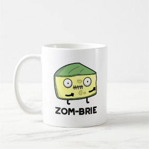 Zom-brie Funny Halloween Zombie Brie Cheese Pun Koffiemok