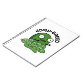Zom-ras Funny Halloween Zombie Breed Pun Notitieboek (Linkerzijde)