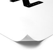 Zom-V Funny Halloween Zombie Alphabet Pun Poster (Hoek)