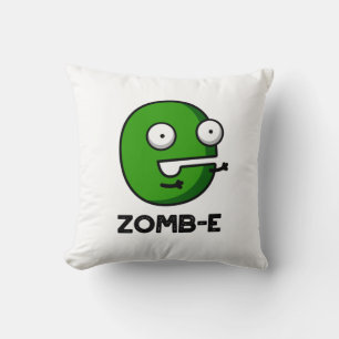 Zomb-E Grappig Halloween Zombie Alfabet Pun Kussen