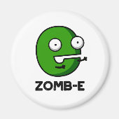 Zomb-E Grappig Halloween Zombie Alfabet Pun Magneet (Voorkant)