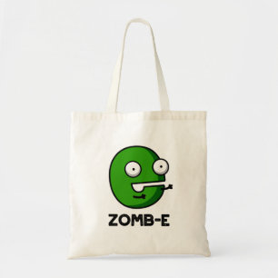 Zomb-E Grappig Halloween Zombie Alfabet Pun Tote Bag