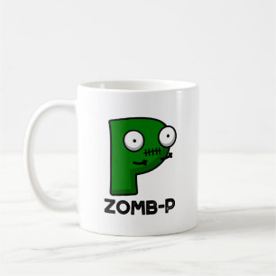 Zomb-P Grappig Halloween Zombie Alfabet Pun Koffiemok