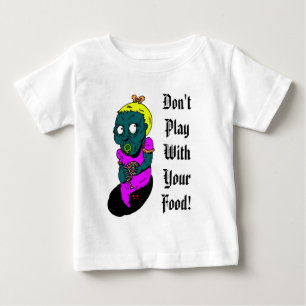 zombaby, speel niet met je eten!