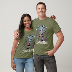 Zombae Mode Meisje print T-shirt