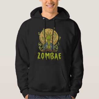 Zombae Zombie Halloween Vriendje Vriendinnetje Kop Hoodie