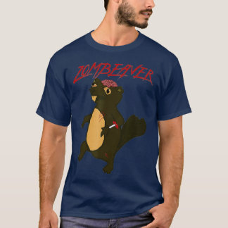 Zombeavers Funny Zombie Beaver Joke Spooky T-shirt