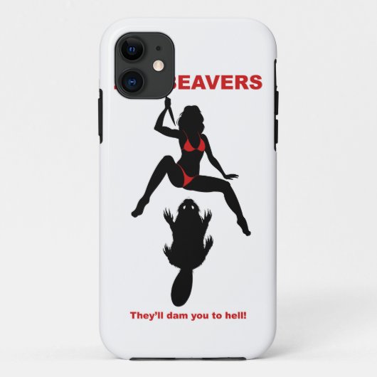 ZOMBEAVERS iPhone case (Achterkant)