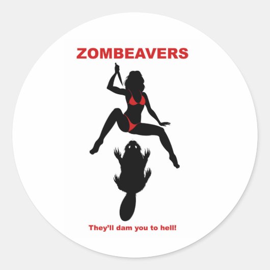 ZOMBEAVERS STICKER (Voorkant)