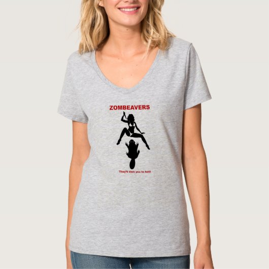 ZOMBEAVERS t-shirt (Voorkant)