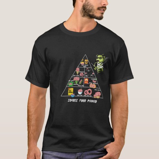 Zombee Food Pyramide T-shirt (Voorkant)