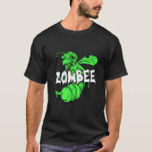 Zombee Halloween kostuum Cool Bee Zombie Pun Bee T-shirt (Voorkant)