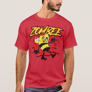 Zombee Zombie Bee Halloween for Beekeper Yellow B T-shirt