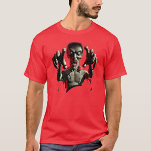 Zombi saisissant le T-shirts