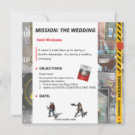 Zombicide Mission Wedding Invitation