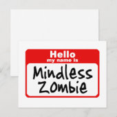 zombie2 briefkaart (Voorkant / Achterkant)