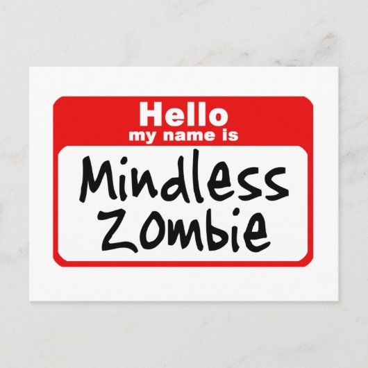 zombie2 briefkaart (Voorkant)