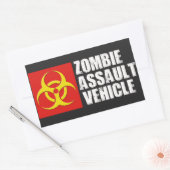 Zombie Aanval Voertuig Sticker (Envelop)