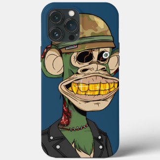 Zombie aap soldaat iPhone/iPad case