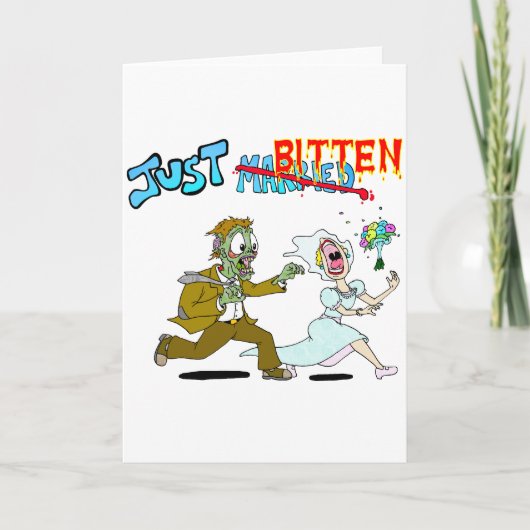 Zombie alleen getrouwd aankondiging (Voorkant)