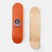 ZOMBIE Als je niet loopt, moet je dat zijn! Oranje Skateboard (Voorkant)