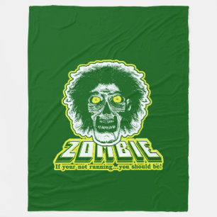 ZOMBIE - als je niet loopt, moet je groen zijn Fleece Deken