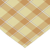 Zombie and Copper Plaid Tan Beige Table Runner Korte Tafelloper (Hoek)