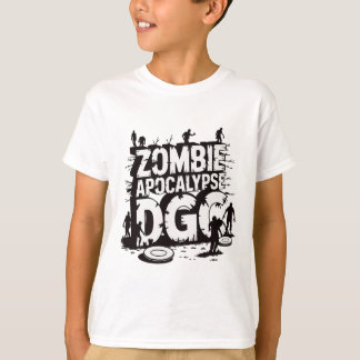 Zombie Apocalyps Dgc Grappige Disc Golf Zombie Lie T-shirt
