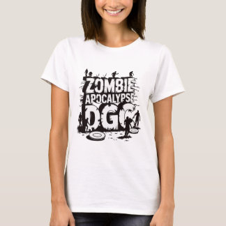 Zombie Apocalyps Dgc Grappige Discgolf Zombie Lief T-shirt
