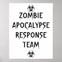zombie apocalyps response team poster