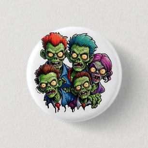 Zombie Apocalyps Ronde Button 3,2 Cm