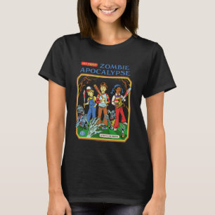 Zombie Apocalyps Sarcastische Retro Vintage Grappi T-shirt