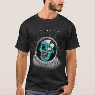 Zombie Apocalypse Astronaut Space Halloween Zombie T-shirt