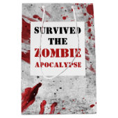 Zombie Apocalypse Bloed Gift Bag Medium Cadeauzakje (Voorkant)