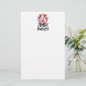 Zombie Apocalypse Briefpapier (Staand voorkant)