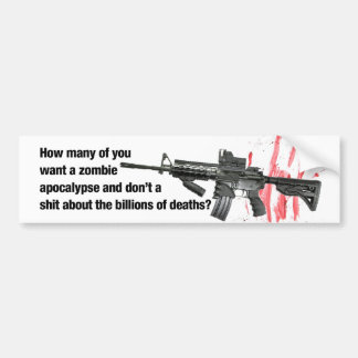 Zombie Apocalypse Bumpersticker
