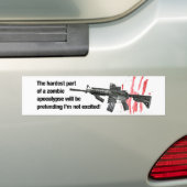 Zombie Apocalypse Bumpersticker (Op auto)