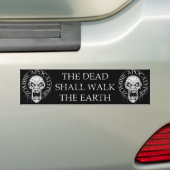 Zombie Apocalypse Bumpersticker (Op auto)