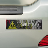 Zombie Apocalypse Combat Ready Vehicle Sticker (Op auto)