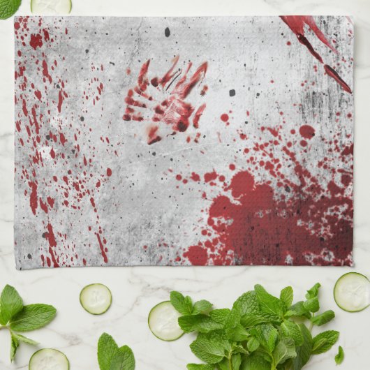 Zombie Apocalypse Design Tea Serviette (Plié)