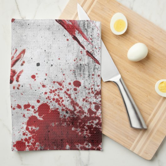 Zombie Apocalypse Design Tea Serviette (Quart Plié)