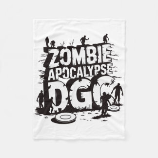 Zombie Apocalypse Dgc Grappige Discgolf Zombie Lie Fleece Deken
