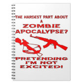 Zombie Apocalypse doet alsof ik niet opgewonden be Notitieboek (Voorkant)